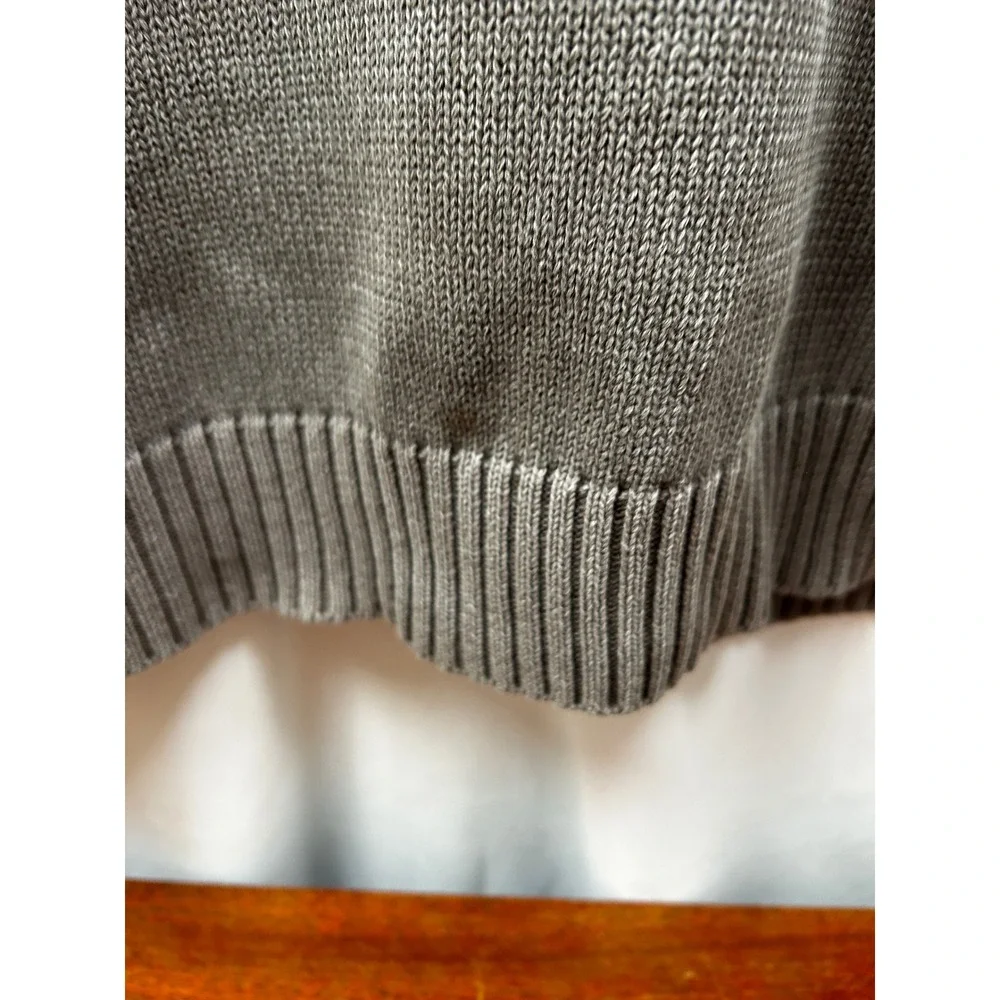 Debenhams Oversized Cotton Knit Sweater Mens M Brwn Ribbed Crewneck Y2K Timeless